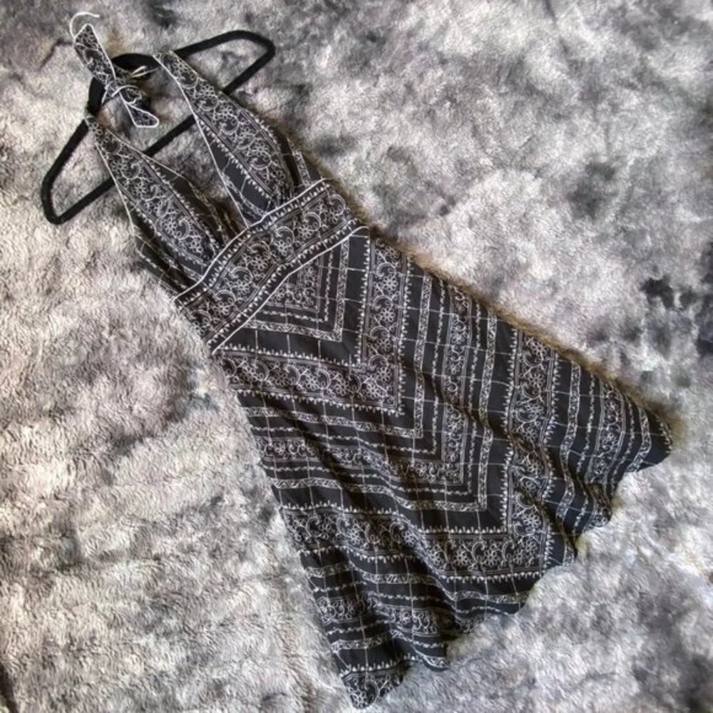 VTG Embroidered Halter Dress